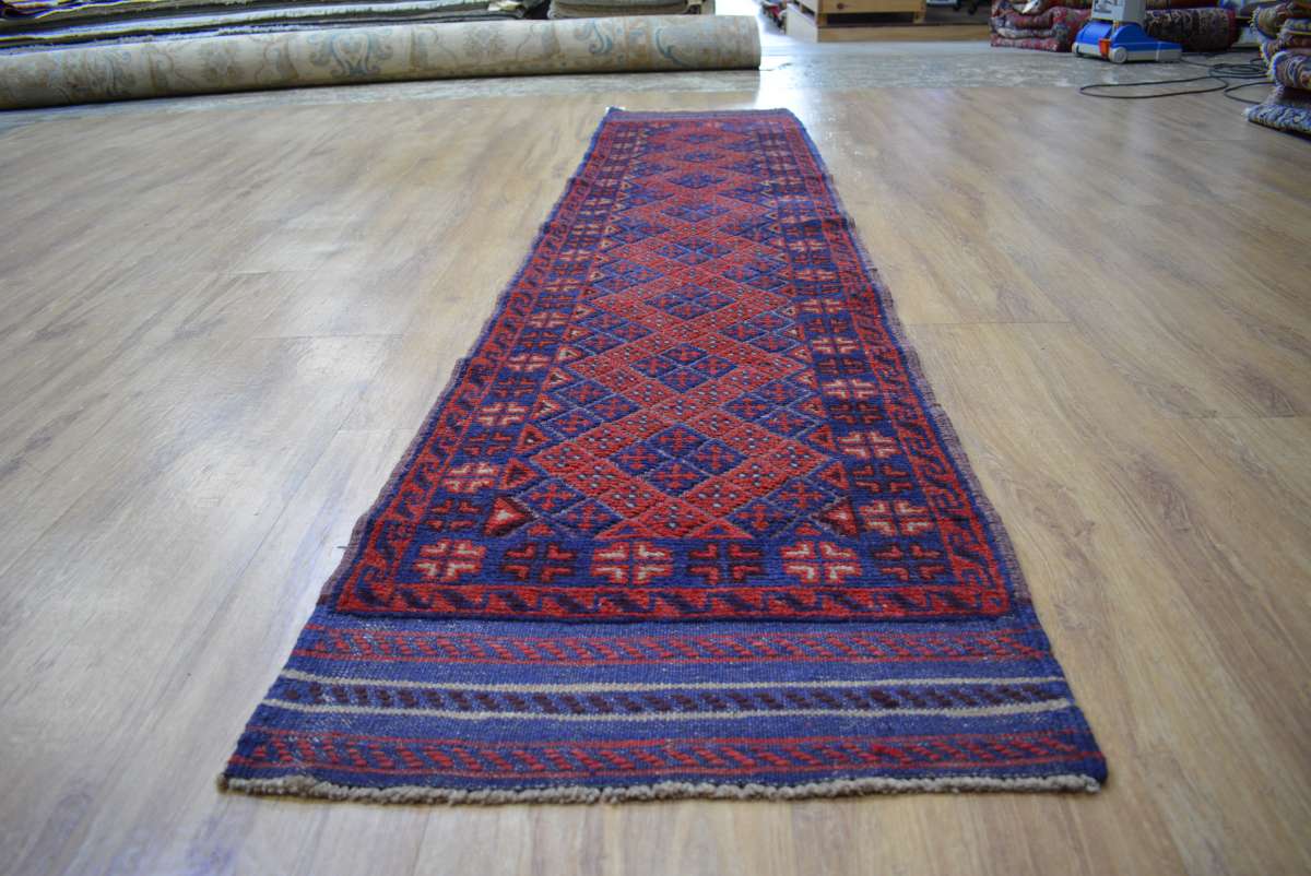 Afghan Maimana Kelim Carpet 60x90 Hand Woven Colourful Geometric Handmade 64 
